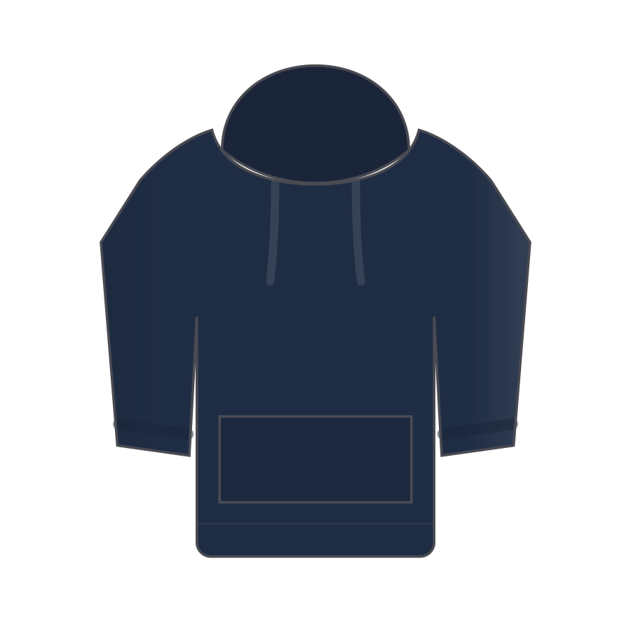 Bluza z kapturem 320 g, granatowa
